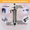 Dessert Decorating Piping Syringe Set Cake Decorating Tool Cookie Gun Press 11.2"W x 3.35"H